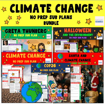 Climate Change Substitute Teacher / Supply Teacher Comprehension No Prep