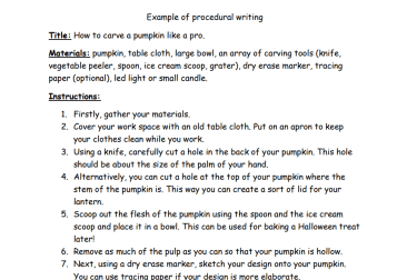 Halloween Themed Procedural Writing Pack 3rd to 6th Class