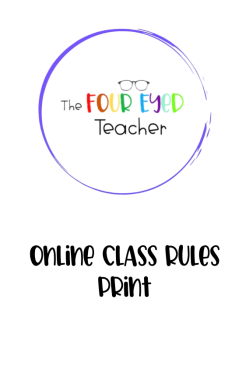 Online Class Rules PRINT