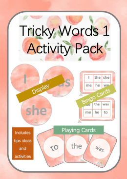 Tricky Words Activity Pack 1