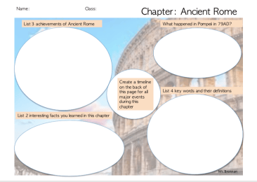 Ancient Rome - End of chapter worksheet