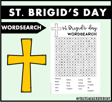 St. Brigid's Day: Wordsearch