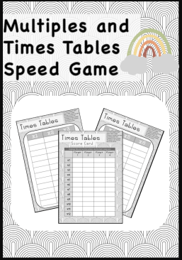 Multiples / Times Tables/ Multiplication Speed Game