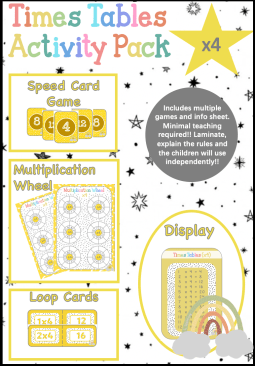 **Multiples / Times Tables Activity Pack ** x4