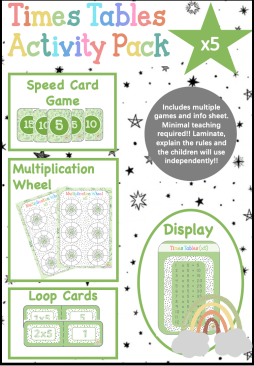 **Multiples / Times Tables Activity Pack ** x5