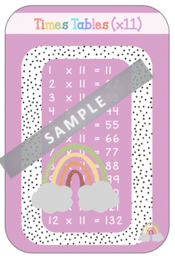 **Multiples Times Tables Activity Pack ** x11