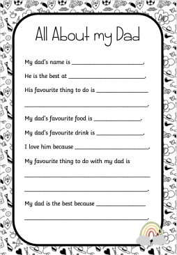 Father's Day Booklet
