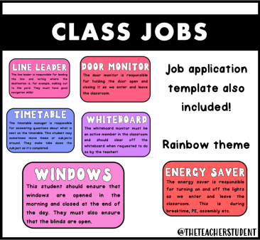 Class jobs: Rainbow theme