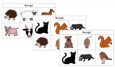 Ainmhithe (animals) - Biongó - Bingo Game