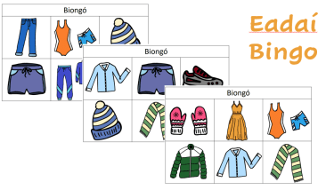 Eadaí (Clothes) - Biongó - Bingo Game