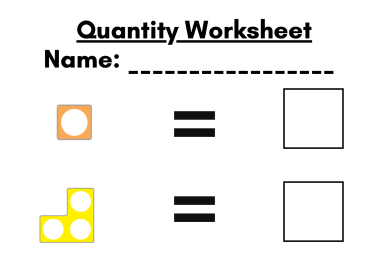 Quantity worksheet 1-10