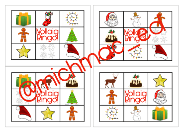 Gaeilge - Christmas: Nollaig - Bingo