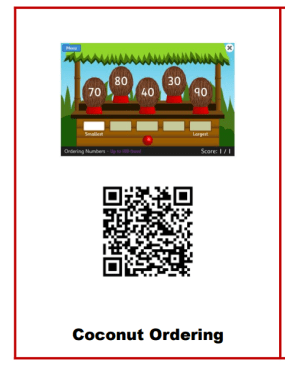 QR Codes for Maths for 1st & 2nd Class