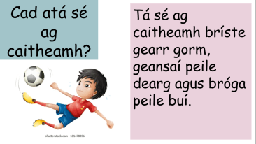 Éadaí Teanga Ó Bhéal (Oral Language) Questions And Answers Powerpoint
