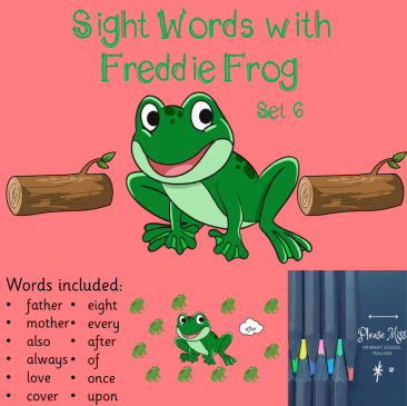 Sight Words with Freddie Frog (Set 6)