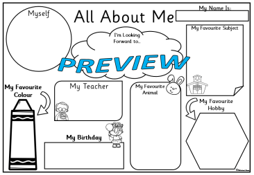 All About Me - Back to School Template