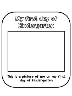Back to School - All About My First Week Kindergarten - Backpack