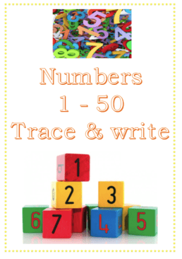 Numbers - 1 -50 - Trace & Write