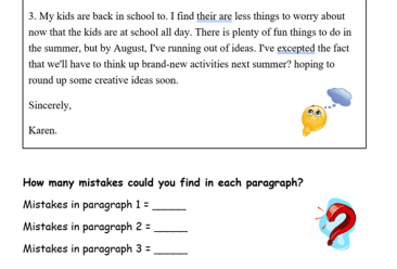 'Spot the Mistakes' Differentiated Grammar & Spelling Exercise