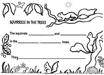 Squirrels Writing Sheet