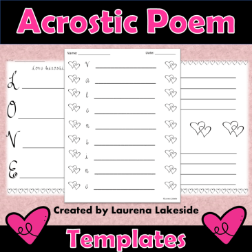 Valentine Day - Love Acrostic Poem