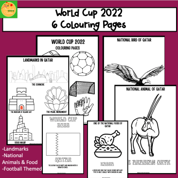 World Cup 2022 Colouring Pages