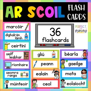 ar scoil flashcards cover