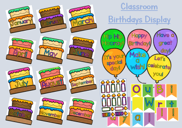 Classroom Birthdays Display
