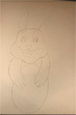 How to draw an Easter Bunny- step by step pp