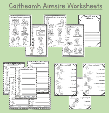 Caitheamh Aimsire Worksheets