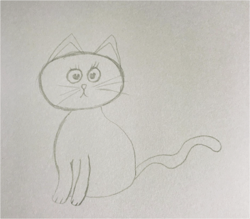 How to draw a cat pp