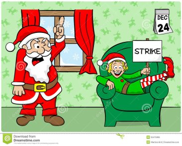 christmas-elf-strike-vector-illustration-35475906