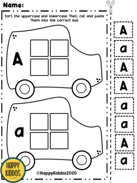 Alphabet Activities: Sort the Letters Worksheets