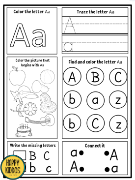 Alphabet Activities: Worksheets A-Z