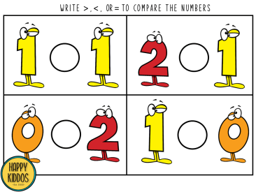 Number Comparison Worksheets