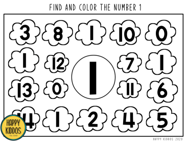 Number Activities: Find the Numbers