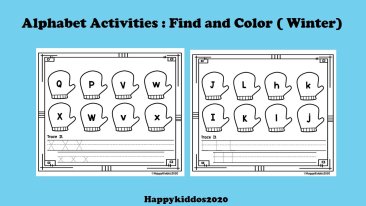 Alphabet Activities Find and Color 6