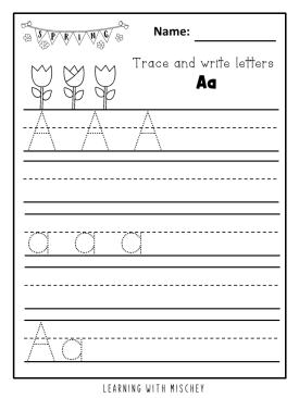 Alphabet Handwriting (Spring)