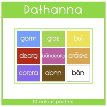 Gaeilge - Dathanna Display Words