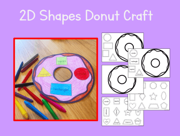 Donut 2D Shape Activity
