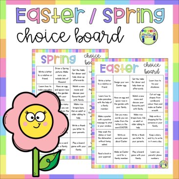 easter choiceboard cover