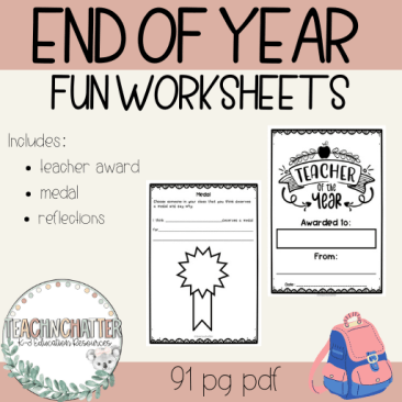 end-of-year-activities-worksheets