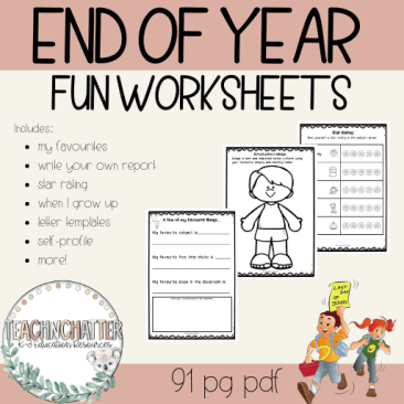 end-of-year-activities-worksheets