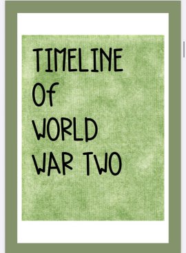 World War Two History Resource