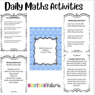 Daily Maths Activities First and Second Class