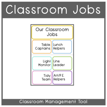 Classroom Management - Classroom Jobs Poster