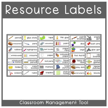 Display - Classroom Resource Labels