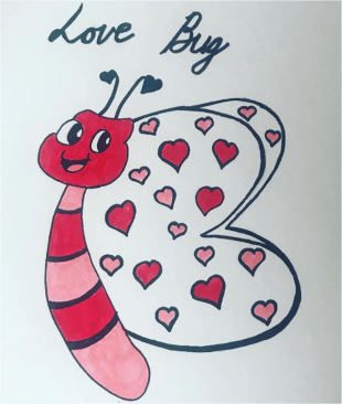 How to draw  Love Bug -pp