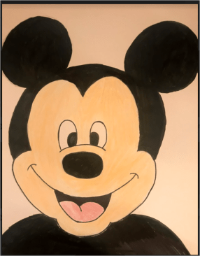 How to draw Mickey Mouse- pp