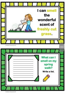 Spring Sensory Writing- Stations and Writing Activities